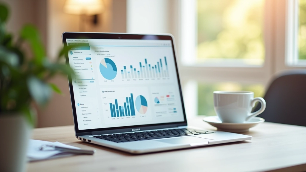 Écran montrant les statistiques d'un chatbot avec taux de conversion et métriques d'engagement en temps réel