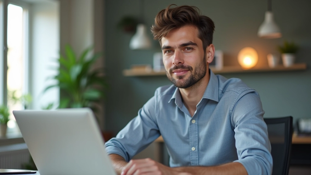 Personne travaillant sur ordinateur avec graphiques de revenus automatisés affichés